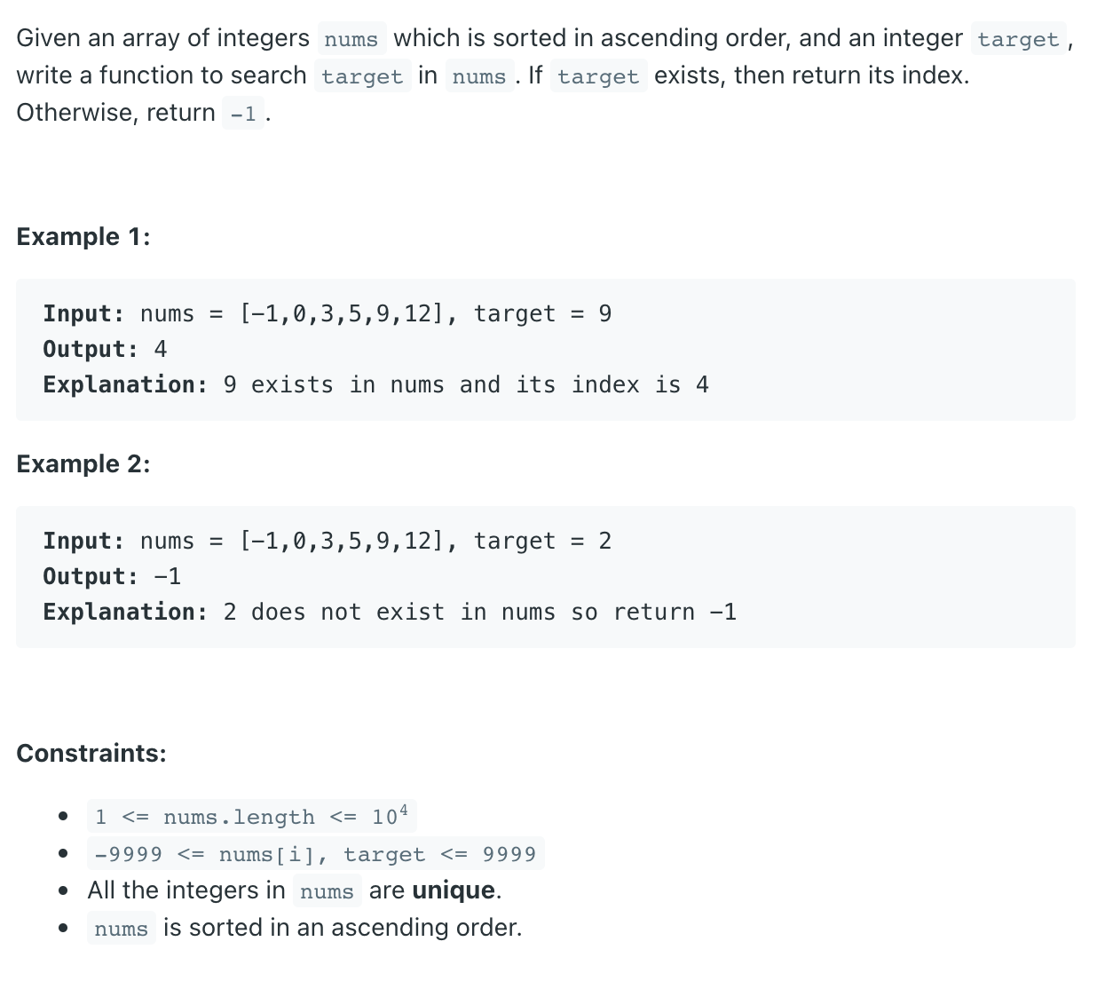 leetcode-704-python-binary-search